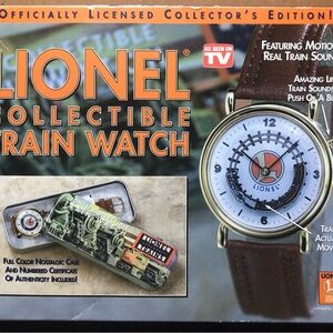 Vintage Lionel Collectible Train Watch Real Train Sounds Collector's Edition